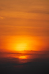 sunset over the sea