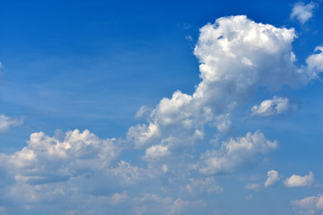 blue sky with clouds