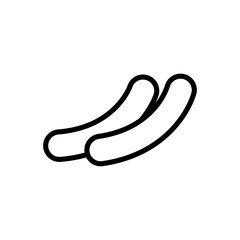 delicious sausage line style icon