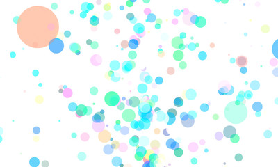 Abstract colored circles background.3D illustration. dots colorful.