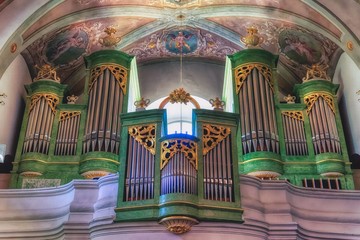 interior of catholic church