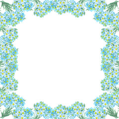bouquet daisies contour frame