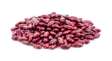 red beans  on white background