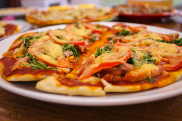 Delicious And Fresh Homemade Pizza 