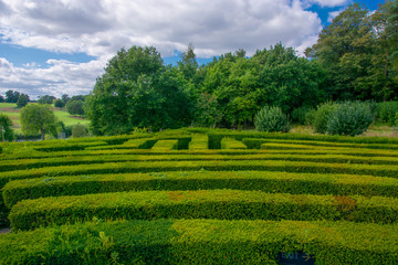 Maze garden play area at Leeds Castle
