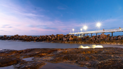 Landscapes about beaches and sunset in Darwin Australia