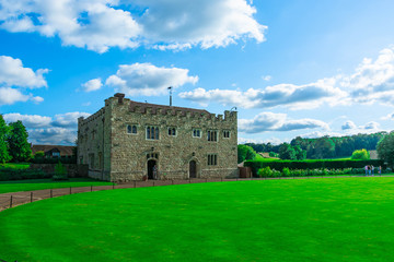 The majestic Leeds castle situated in the Kent region of England.