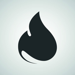 Fire flat symbol icon. Design element