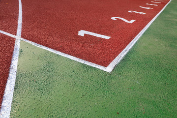 Numbering of plastic runway