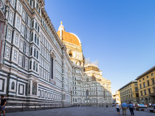 Naklejka premium Side view of Santa Maria del Fiore Cathedral