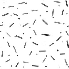 Black Download button with arrow icon isolated seamless pattern on white background. Upload button. Load symbol. Vector Illustration