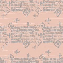 Tie Dye Japanese Geometric Artistic Seamless Pattern. Geo Wabi Sabi Minimalist Kimono Print. Boho Tie Dye Japan Batik. Scribble Cartoon Doodle Craft Texture. Scribble Craft Doodle Seamless Collage