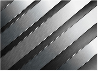 Obraz premium metal background for business banner, gradient black grey