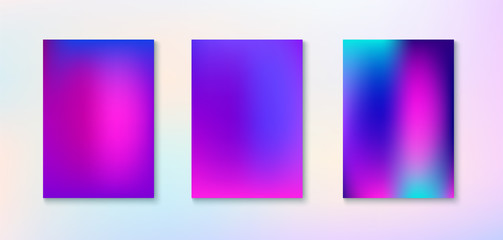 Fototapeta premium Purple, Pink, Turquoise, Blue Gradient Shiny Vector Background. 