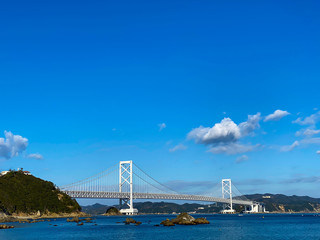 A bridge over Shikoku, Japan.