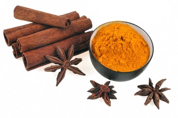 Curcuma, cannelle et anis étoilé