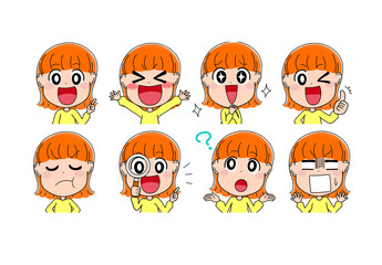 困り顔の女性のアイコンイラスト Wall Mural Wallpaper Murals はしもとあやね えな屋 困り顔の女性のアイコンイラスト Wall Mural Wallpaper Murals はしもとあやね えな屋