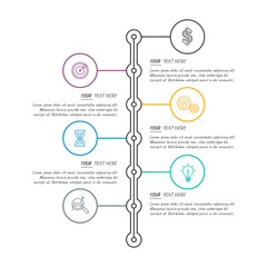 Presentation business infographic template with 3, 4, 5, 6 options. Vector illustration.
