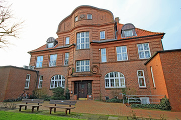 Fototapeta premium Neobarockes Rathaus Büsum (1914/15, Schleswig-Holstein)