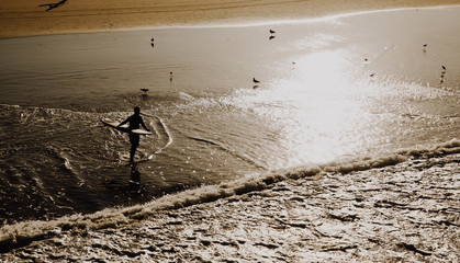 Sunrise Surfer at Venice Beach