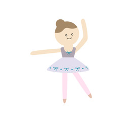 Cute Ballet Girl, Ballerina Illustration