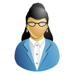 User or member avatar woman people icon isolated on white background. Illustration