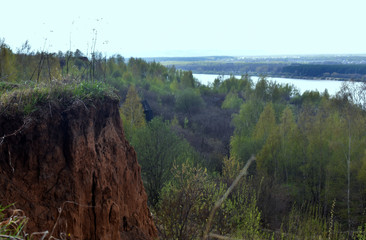 Obraz premium panorama of the Oka river. Russia