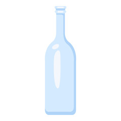 Vector Blue Glass Bottle Icon