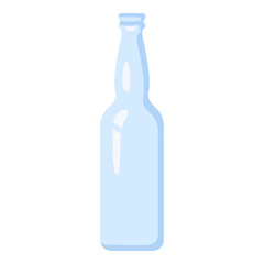 Vector Blue Glass Bottle Icon