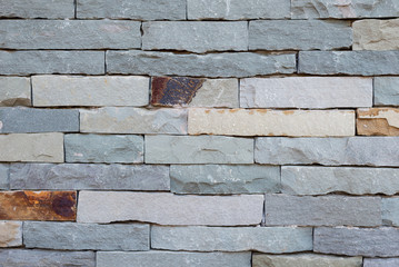 Abstrack of limestone brick wall for backgrond