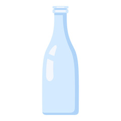 Vector Blue Glass Bottle Icon