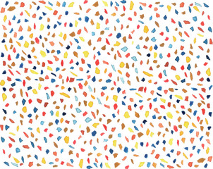 abstract background with terrazzo style watercolour paints. watercolour textured effect. modern confetti seamless pattern.