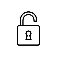 Padlock icon trendy