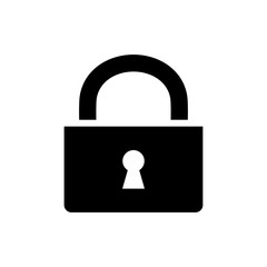 Padlock icon trendy