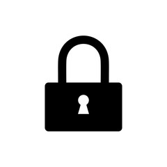 Padlock icon trendy