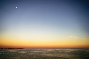 Sunset from the beach at Praia de Albandeira