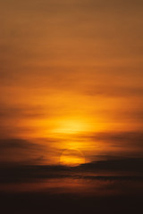 sunset over sea in Thailand