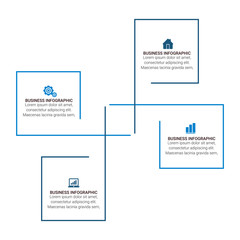 vector abstract  thin line infographic elements. Business infographics