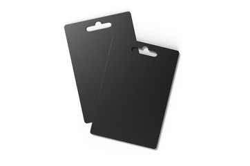 Blank gift card for branding, 3d render illustration.