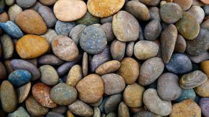 pebbles on the beach stone background