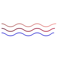 Bright gradient flat element for clipart and decor on the white isolated background..