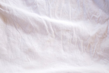 white silk fabric background. white cotton cloth texture