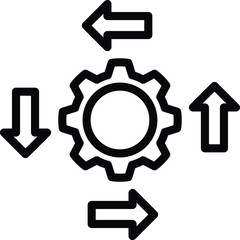 Integration icon ,for web design, apps, software usage, vector