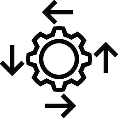 Integration icon ,for web design, apps, software usage, vector