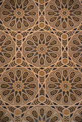Wall background pattern in arabic style.