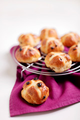 Cross-buns containing dried fruits are traditionally eaten during Lent before Easter.