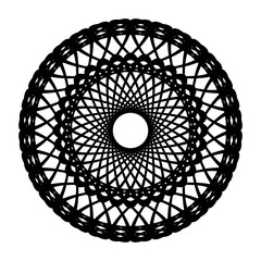 Design monochrome decorative circle element