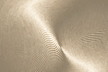 Golden halftone dots pattern texture background