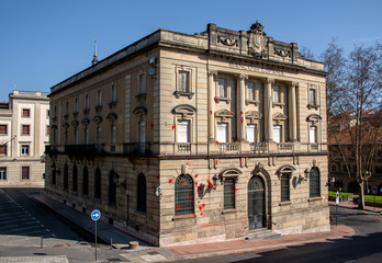 Fototapeta na wymiar Bank of Spain Vitoria Building