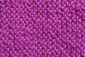 yarn texture closeup of red.